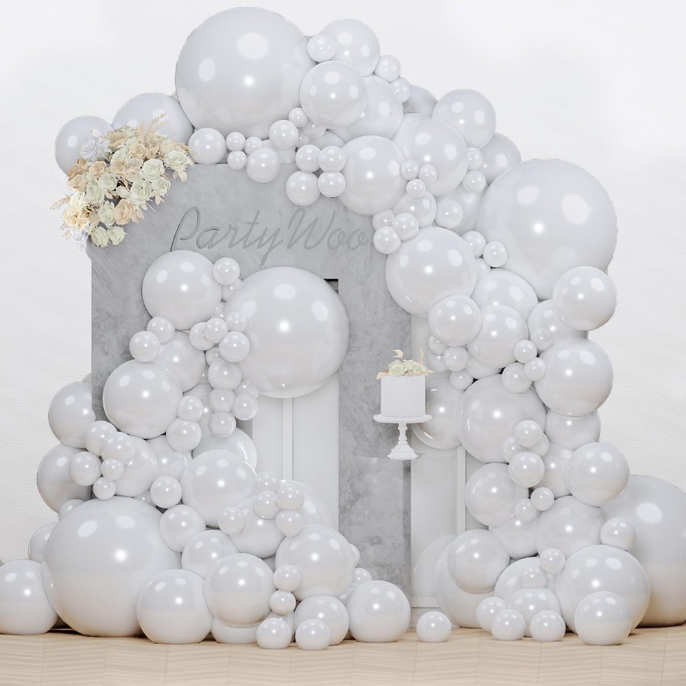 image:imagePartyWoo Teal Balloons 130pcs Different Sizes Pack of 18 12 10 5 Inch Turquoise Dark Teal Balloon Arch Kit for Baby Shower Gender Reveal Graduation Mermaid Birthday Pool Party Decorations BlueY69Pearl Whitez30