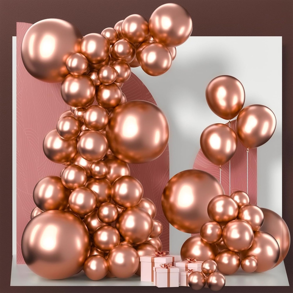 image:imagePartyWoo Teal Balloons 130pcs Different Sizes Pack of 18 12 10 5 Inch Turquoise Dark Teal Balloon Arch Kit for Baby Shower Gender Reveal Graduation Mermaid Birthday Pool Party Decorations BlueY69Rose Goldg107