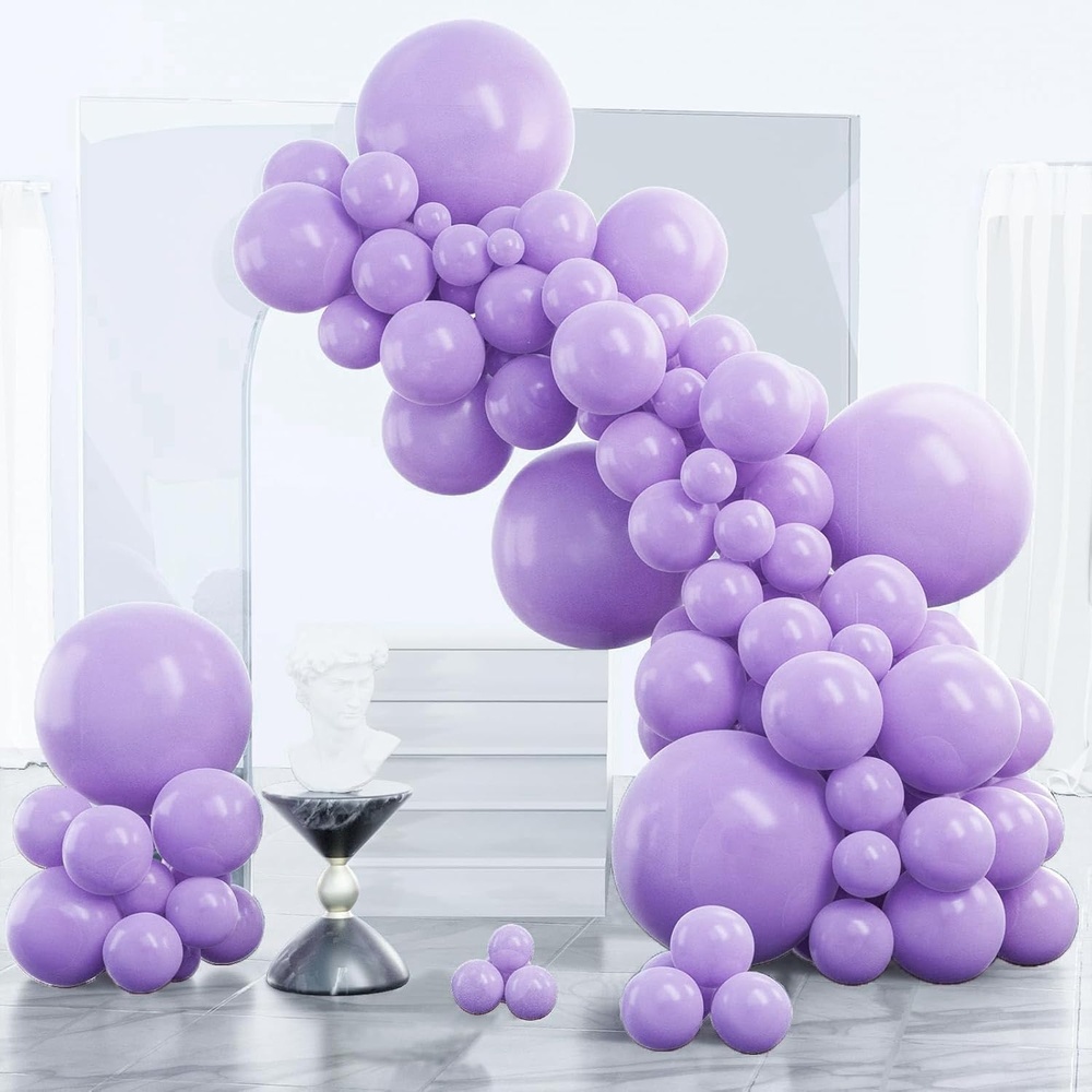 image:imagePartyWoo Teal Balloons 130pcs Different Sizes Pack of 18 12 10 5 Inch Turquoise Dark Teal Balloon Arch Kit for Baby Shower Gender Reveal Graduation Mermaid Birthday Pool Party Decorations BlueY69Purpleq10