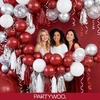 PartyWoo Teal Balloons 130pcs Different Sizes Pack of 18 12 10 5 Inch Turquoise Dark Teal Balloon Arch Kit for Baby Shower Gender Reveal Graduation Mermaid Birthday Pool Party Decorations Blue-Y69(Burgundy-y62)