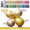 PartyWoo Teal Balloons 130pcs Different Sizes Pack of 18 12 10 5 Inch Turquoise Dark Teal Balloon Arch Kit for Baby Shower Gender Reveal Graduation Mermaid Birthday Pool Party Decorations Blue-Y69(Gold-g101)