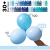 PartyWoo Teal Balloons 130pcs Different Sizes Pack of 18 12 10 5 Inch Turquoise Dark Teal Balloon Arch Kit for Baby Shower Gender Reveal Graduation Mermaid Birthday Pool Party Decorations Blue-Y69(Pastel Blue-q13)