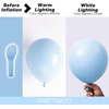 PartyWoo Teal Balloons 130pcs Different Sizes Pack of 18 12 10 5 Inch Turquoise Dark Teal Balloon Arch Kit for Baby Shower Gender Reveal Graduation Mermaid Birthday Pool Party Decorations Blue-Y69(Pastel Blue-q13)