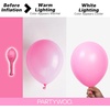 PartyWoo Teal Balloons 130pcs Different Sizes Pack of 18 12 10 5 Inch Turquoise Dark Teal Balloon Arch Kit for Baby Shower Gender Reveal Graduation Mermaid Birthday Pool Party Decorations Blue-Y69(Pink-y11)