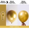 PartyWoo Teal Balloons 130pcs Different Sizes Pack of 18 12 10 5 Inch Turquoise Dark Teal Balloon Arch Kit for Baby Shower Gender Reveal Graduation Mermaid Birthday Pool Party Decorations Blue-Y69(Gold-g101)