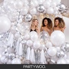 PartyWoo Teal Balloons 130pcs Different Sizes Pack of 18 12 10 5 Inch Turquoise Dark Teal Balloon Arch Kit for Baby Shower Gender Reveal Graduation Mermaid Birthday Pool Party Decorations Blue-Y69(Pearl White-z30)