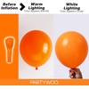 PartyWoo Teal Balloons 130pcs Different Sizes Pack of 18 12 10 5 Inch Turquoise Dark Teal Balloon Arch Kit for Baby Shower Gender Reveal Graduation Mermaid Birthday Pool Party Decorations Blue-Y69(Orange-y9)