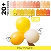 PartyWoo Teal Balloons 130pcs Different Sizes Pack of 18 12 10 5 Inch Turquoise Dark Teal Balloon Arch Kit for Baby Shower Gender Reveal Graduation Mermaid Birthday Pool Party Decorations Blue-Y69(Yellow-y55)