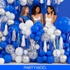 PartyWoo Teal Balloons 130pcs Different Sizes Pack of 18 12 10 5 Inch Turquoise Dark Teal Balloon Arch Kit for Baby Shower Gender Reveal Graduation Mermaid Birthday Pool Party Decorations Blue-Y69(Blue-y5)