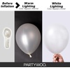 PartyWoo Teal Balloons 130pcs Different Sizes Pack of 18 12 10 5 Inch Turquoise Dark Teal Balloon Arch Kit for Baby Shower Gender Reveal Graduation Mermaid Birthday Pool Party Decorations Blue-Y69(Pearl White-z30)