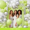 PartyWoo Teal Balloons 130pcs Different Sizes Pack of 18 12 10 5 Inch Turquoise Dark Teal Balloon Arch Kit for Baby Shower Gender Reveal Graduation Mermaid Birthday Pool Party Decorations Blue-Y69(Green-y6)