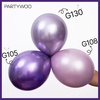 PartyWoo Teal Balloons 130pcs Different Sizes Pack of 18 12 10 5 Inch Turquoise Dark Teal Balloon Arch Kit for Baby Shower Gender Reveal Graduation Mermaid Birthday Pool Party Decorations Blue-Y69(Purple-g105)