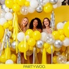 PartyWoo Teal Balloons 130pcs Different Sizes Pack of 18 12 10 5 Inch Turquoise Dark Teal Balloon Arch Kit for Baby Shower Gender Reveal Graduation Mermaid Birthday Pool Party Decorations Blue-Y69(Yellow-y55)