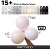 PartyWoo Teal Balloons 130pcs Different Sizes Pack of 18 12 10 5 Inch Turquoise Dark Teal Balloon Arch Kit for Baby Shower Gender Reveal Graduation Mermaid Birthday Pool Party Decorations Blue-Y69(White-y13)