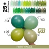 PartyWoo Teal Balloons 130pcs Different Sizes Pack of 18 12 10 5 Inch Turquoise Dark Teal Balloon Arch Kit for Baby Shower Gender Reveal Graduation Mermaid Birthday Pool Party Decorations Blue-Y69(Sage Green-f11)