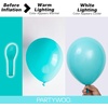 PartyWoo Teal Balloons 130pcs Different Sizes Pack of 18 12 10 5 Inch Turquoise Dark Teal Balloon Arch Kit for Baby Shower Gender Reveal Graduation Mermaid Birthday Pool Party Decorations Blue-Y69(Teal-y69)