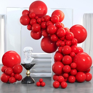 PartyWoo Teal Balloons 130pcs Different Sizes Pack of 18 12 10 5 Inch Turquoise Dark Teal Balloon Arch Kit for Baby Shower Gender Reveal Graduation Mermaid Birthday Pool Party Decorations Blue-Y69(Red-y57)
