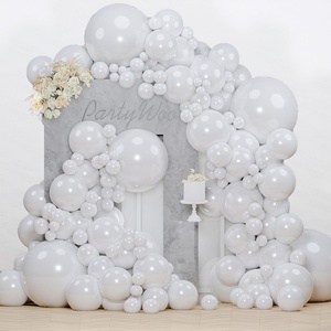 PartyWoo Teal Balloons 130pcs Different Sizes Pack of 18 12 10 5 Inch Turquoise Dark Teal Balloon Arch Kit for Baby Shower Gender Reveal Graduation Mermaid Birthday Pool Party Decorations Blue-Y69(Pearl White-z30)